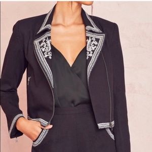 NEW Lovers + Friends Moto Jacket Black Small